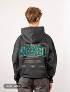 Psalm 23 Oversized Hoodie Vintage Black