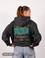 Psalm 23 Oversized Hoodie Vintage Black