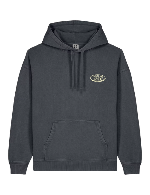 Psalm 23 Oversized Hoodie Vintage Black